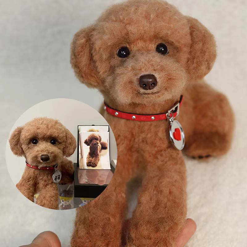 Personalized Wool Pet Portrait,Wool Dog/Cat Memorial Frame,Pet Lover Gift,Pet Loss Gift,Handmade Memorial