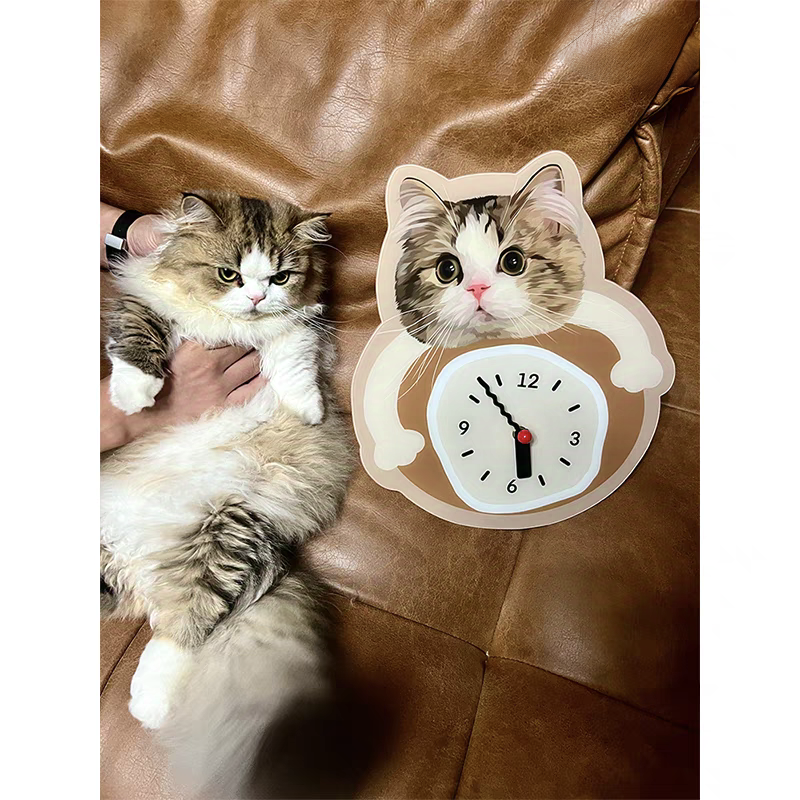 Personalized Pet Wall Clocks Available in Any Color and Any Pattern