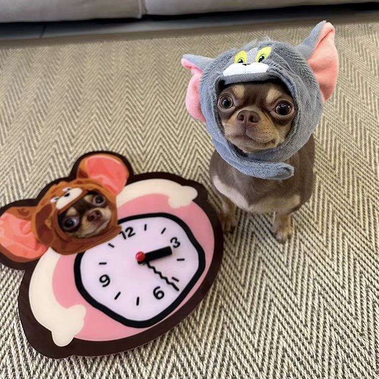 Personalized Pet Wall Clocks Available in Any Color and Any Pattern