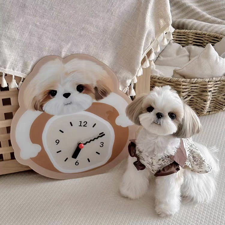 Personalized Pet Wall Clocks Available in Any Color and Any Pattern