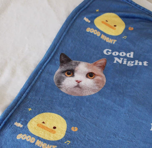 Personalized Flannel Blanket For Pet Photo