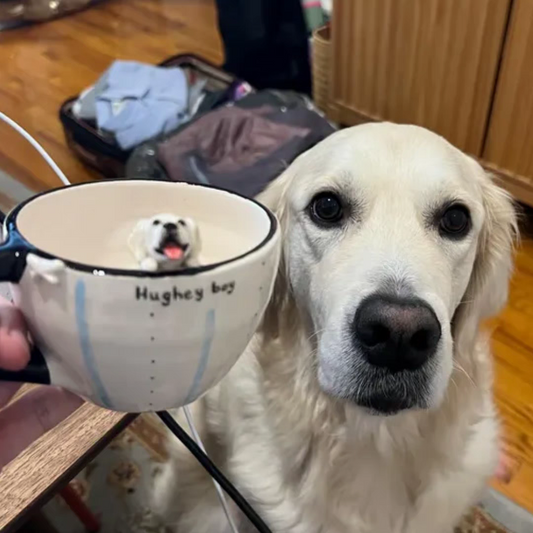 Personalized 3D Pet Mug | Handmade Ceramic Coffee Cup | Custom Pet Portrait Gift