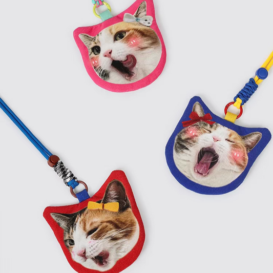 Custom Pet Portrait Mini Pouch with Zipper Perfect for Coins Keys or Small Essentials